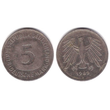 (140.1) Alemania. 1989(J). 5 Mark (MBC)