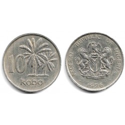 (10.1) Nigeria. 1976. 10 Kobo (MBC)