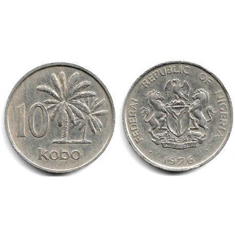 (10.1) Nigeria. 1976. 10 Kobo (MBC)