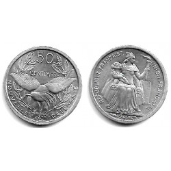 (1) Nueva Caledonia. 1949. 50 Centimes (SC)