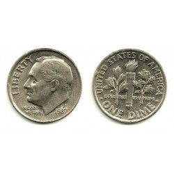 (195a) Estados Unidos de América. 1987(P). 1 Dime (EBC)