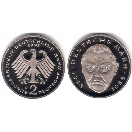 (170) Alemania. 1997(D). 2 Mark (Proof)