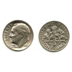 (195a) Estados Unidos de América. 1985(D). 1 Dime (EBC)