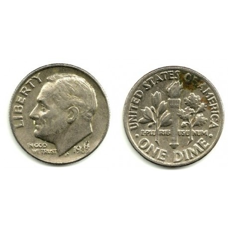 (195a) Estados Unidos de América. 1983(P). 1 Dime (EBC)