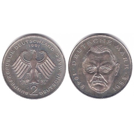 (170) Alemania. 1991(J). 2 Mark (MBC)