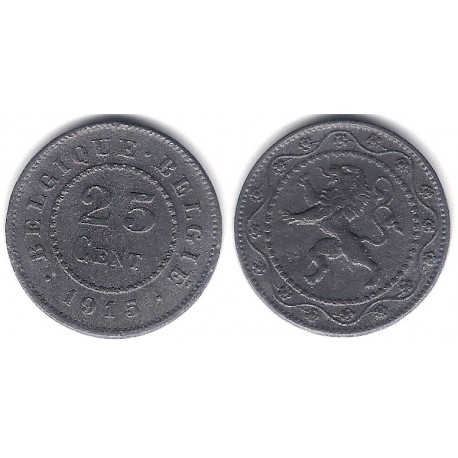 (82) Bélgica. 1915. 25 Centimes (EBC+)