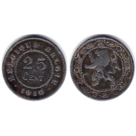 (82) Bélgica. 1918. 25 Centimes (MBC)