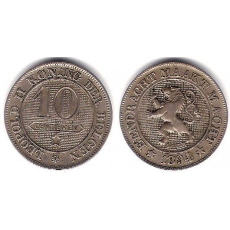(43) Bélgica. 1894. 10 Centimes (MBC)