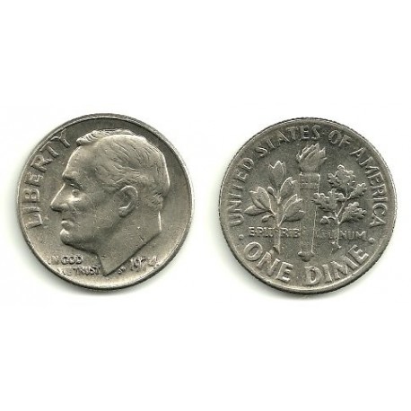 (195a) Estados Unidos de América. 1974. 1 Dime (MBC)