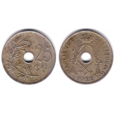 (68.1) Bélgica. 1922. 25 Centimes (MBC)