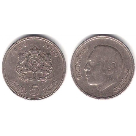 (Y72) Marruecos. 1980. 5 Dirhams (MBC)
