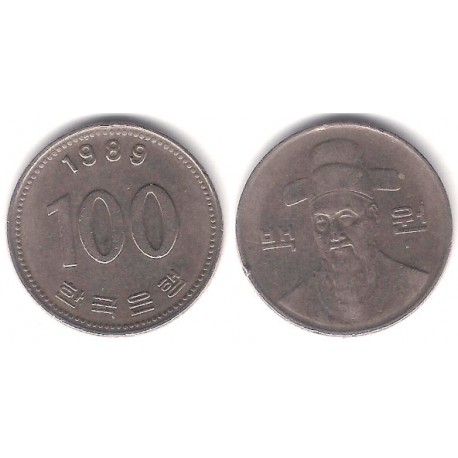 (35.2) Corea del Sur. 1989. 100 Won (MBC)