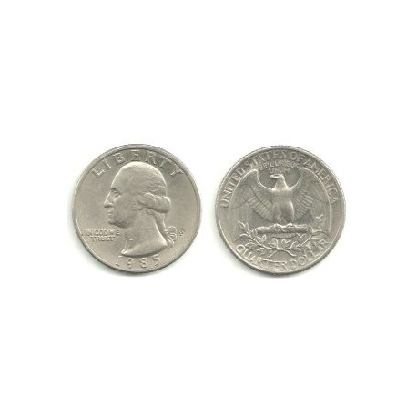 (A164a) Estados Unidos de América. 1985(P). Quarter Dollar (MBC)
