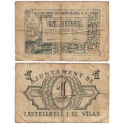 Castellbell i el Vilar. 1937. 1 Peseta (BC)