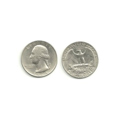 (164a) Estados Unidos de América. 1974. Quarter Dollar (MBC)