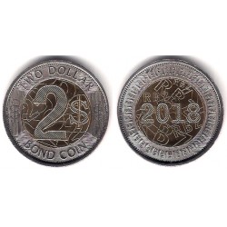 Zimbabue. 2018. 2 Dollar (SC)