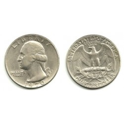 (164a) Estados Unidos de América. 1970(D). Quarter Dollar (MBC)