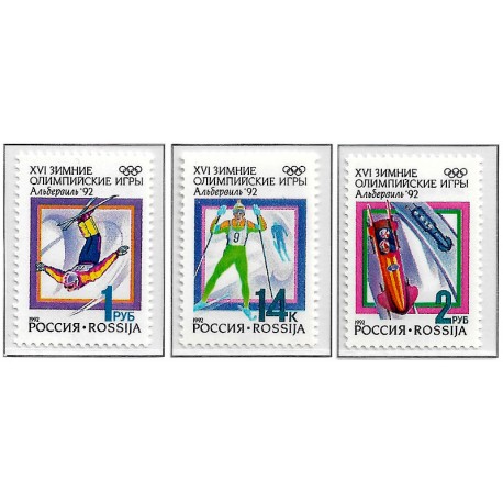 Rusia. 1992. Serie Completa (Nuevo) Juegos Olímpicos de Invierno en Albertville