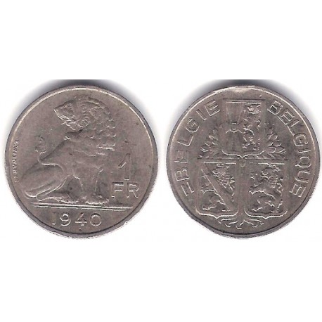 (120) Bélgica. 1940. 1 Franc (MBC)