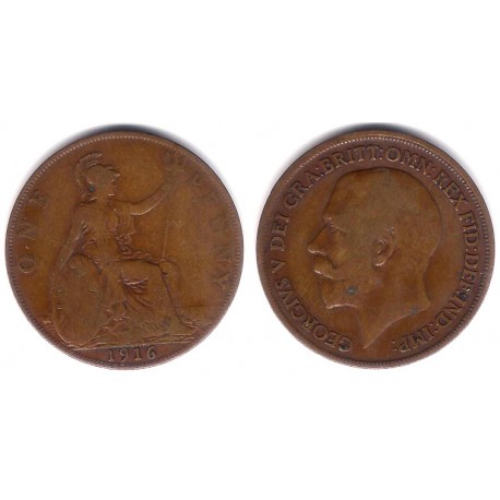 (810) Gran Bretaña. 1916. 1 Penny (BC)
