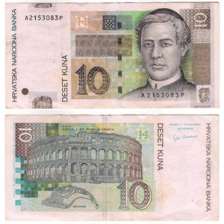 (38a) Croacia. 2001. 10 Kuna (MBC)