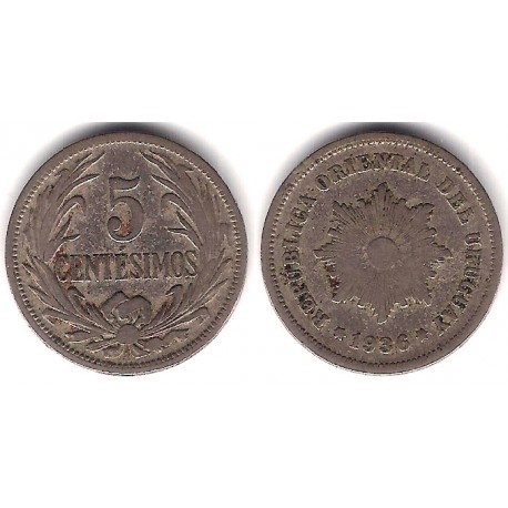 (21) Uruguay. 1936. 5 Centesimos (BC)