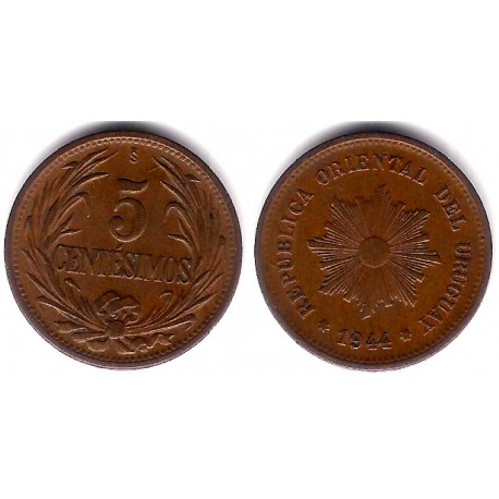 (21a) Uruguay. 1944. 5 Centesimos (MBC+)
