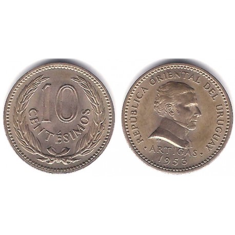 (35) Uruguay. 1953. 10 Centesimos (EBC+)