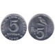 (22) Indonesia. 1970. 5 Rupiah (SC)
