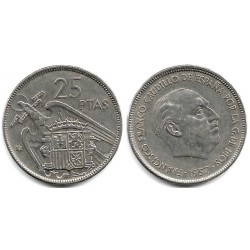 Estado Español. 1957*(75). 25 Pesetas (MBC-)