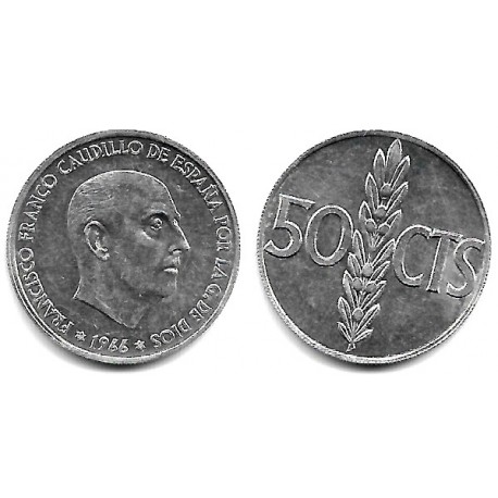 Estado Español. 1966*(19-63). 50 Céntimos (EBC)