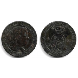 Isabel II. 1868. 1 Céntimo de Escudo (BC) Ceca de Barcelona OM