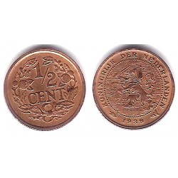 (138) Países Bajos. 1938. ½ Cent (MBC)