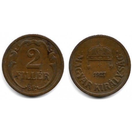 (506) Hungria. 1927. 2 Filler (MBC)