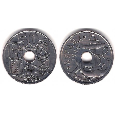 Estado Español. 1949*(19-62). 50 Céntimos (EBC)