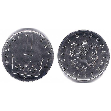 (7) República Checa. 1995. 1 Koruna (EBC+)