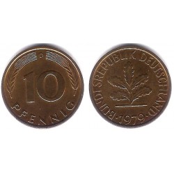(108) Alemania. 1979(D). 10 Pfennig (MBC+)