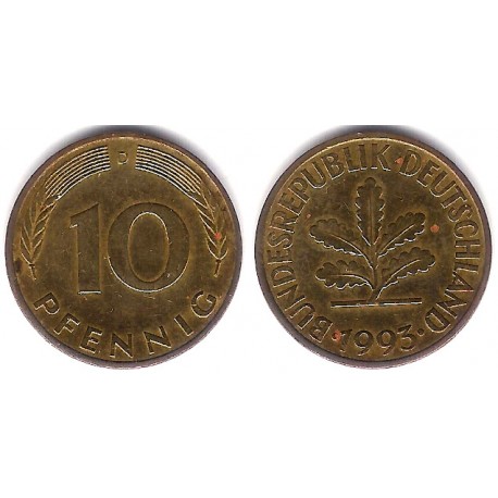 (108) Alemania. 1993(D). 10 Pfennig (MBC+)