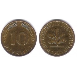 (108) Alemania. 1989(D). 10 Pfennig (EBC-)