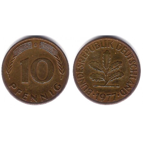 (108) Alemania. 1977(D). 10 Pfennig (MBC)