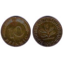 (108) Alemania. 1992(D). 10 Pfennig (MBC)