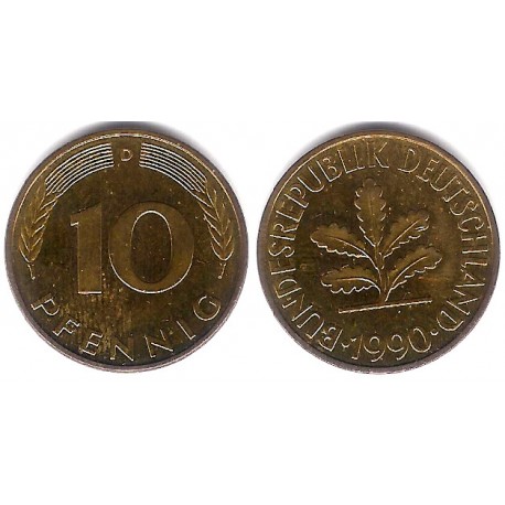(108) Alemania. 1990(D). 10 Pfennig (EBC)