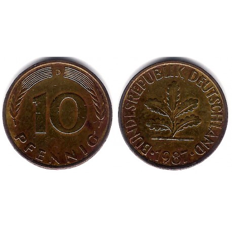 (108) Alemania. 1987(D). 10 Pfennig (MBC)