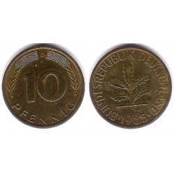 (108) Alemania. 1985(D). 10 Pfennig (MBC)