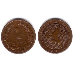 (107) Países Bajos. 1878. 1 Cent (MBC-)