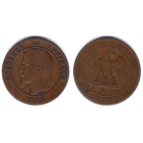 (798.1) Francia. 1862A. 10 Centimes (BC)