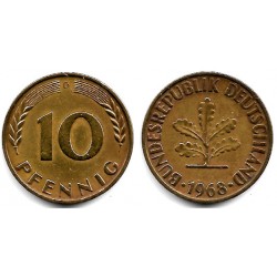 (108) Alemania. 1967(D). 10 Pfennig (MBC)