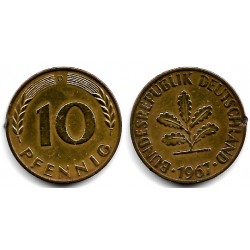 (108) Alemania. 1968(D). 10 Pfennig (MBC)
