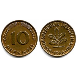 (108) Alemania. 1966(D). 10 Pfennig (MBC)