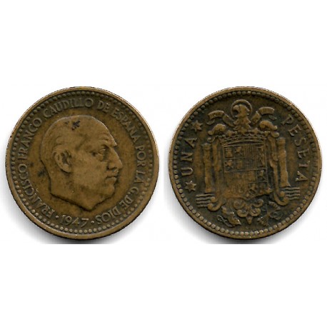 Estado Español. 1947*(19-53). 1 Peseta (BC)